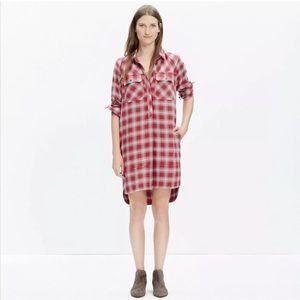 Madewell Flannel Shirtdress